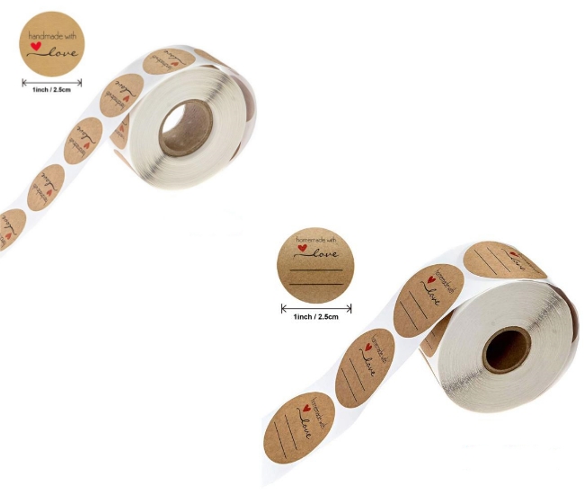 Ps Label Shapes PS Version Printing Kraft Paper Custom Sticker Labels 0.04mm For Bakery ...