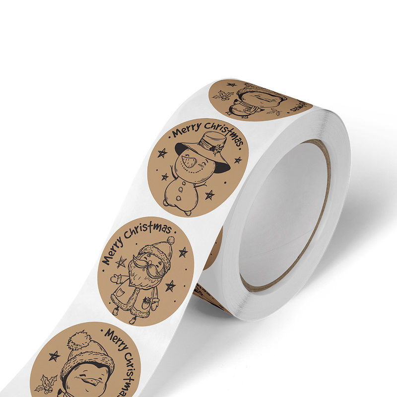 Christmas Gift Xmas Custom Sticker Labels , Food Labeling Stickers for ...