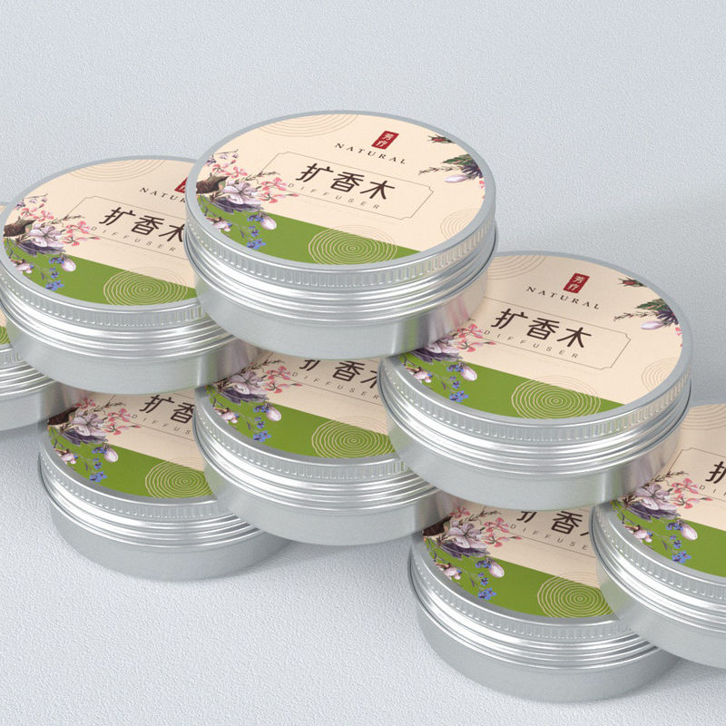 Recyclable 60ml Strong Seal Empty Tea Cans Tea Packaging Tin Box